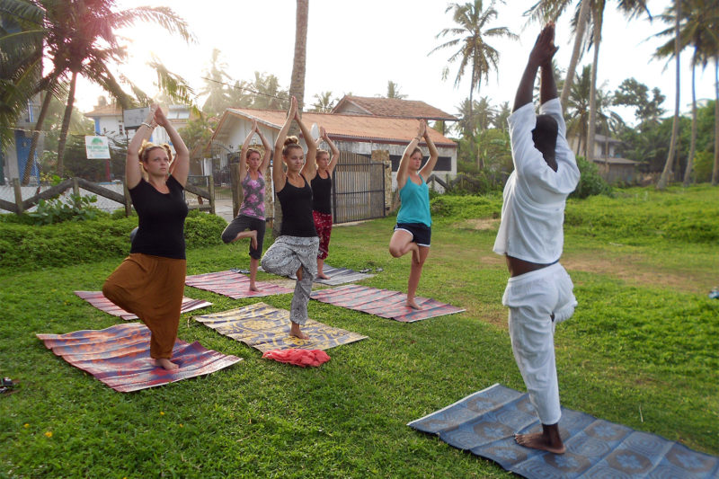 Group Yoga Class in Sri Lanka