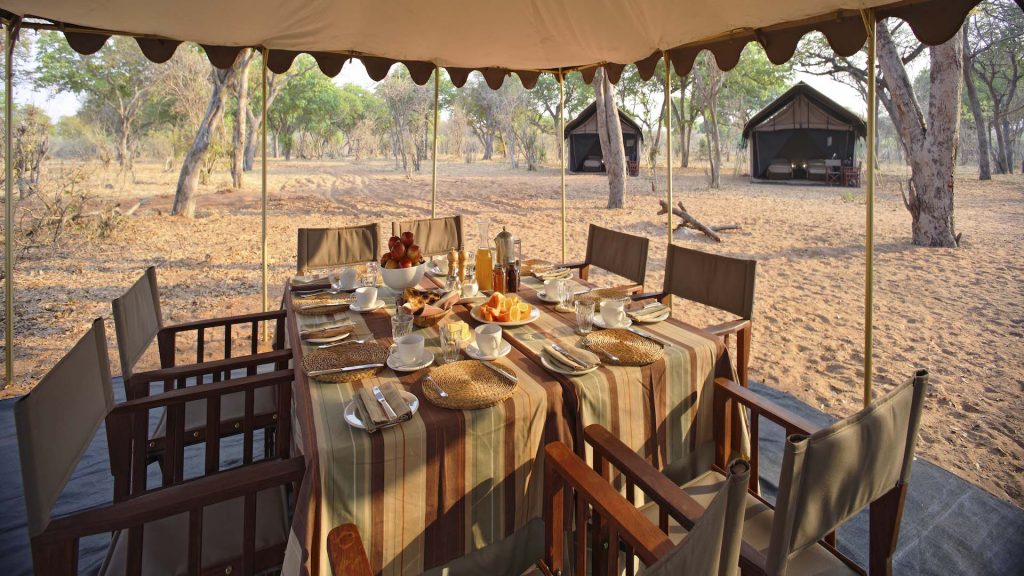 andBeyond Chobe Under Canvas - Dining Area
