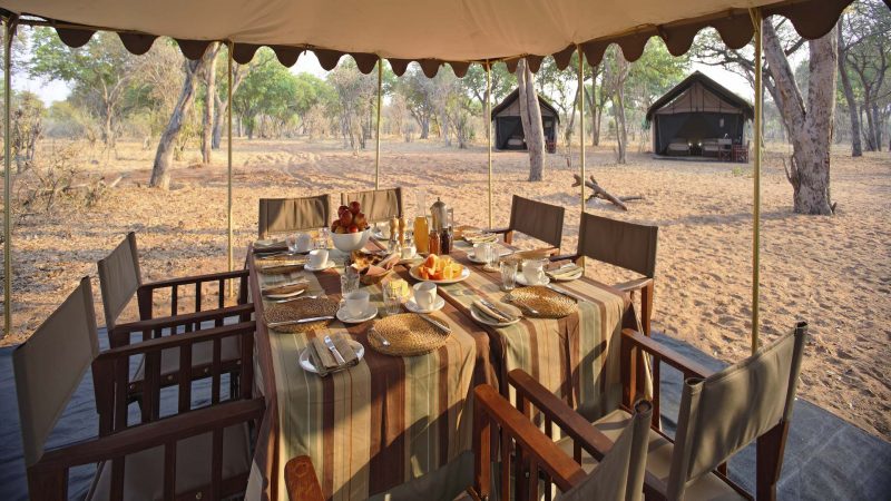 andBeyond Chobe Under Canvas - Dining Area
