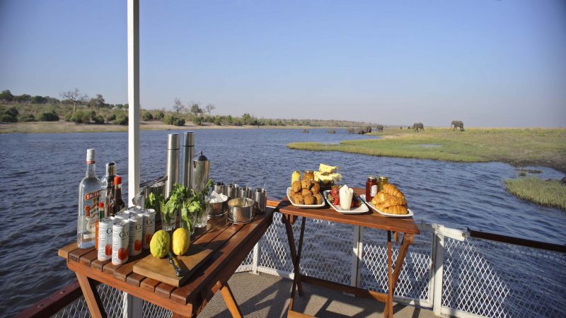 andBeyond Chobe Under Canvas - Food On The Boat
