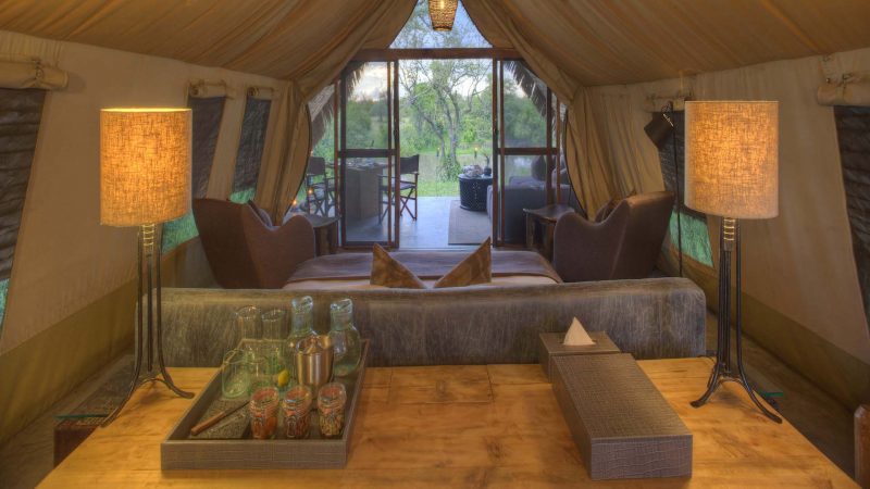 andBeyond Grumeti Serengeti Tented Camp - Living Area