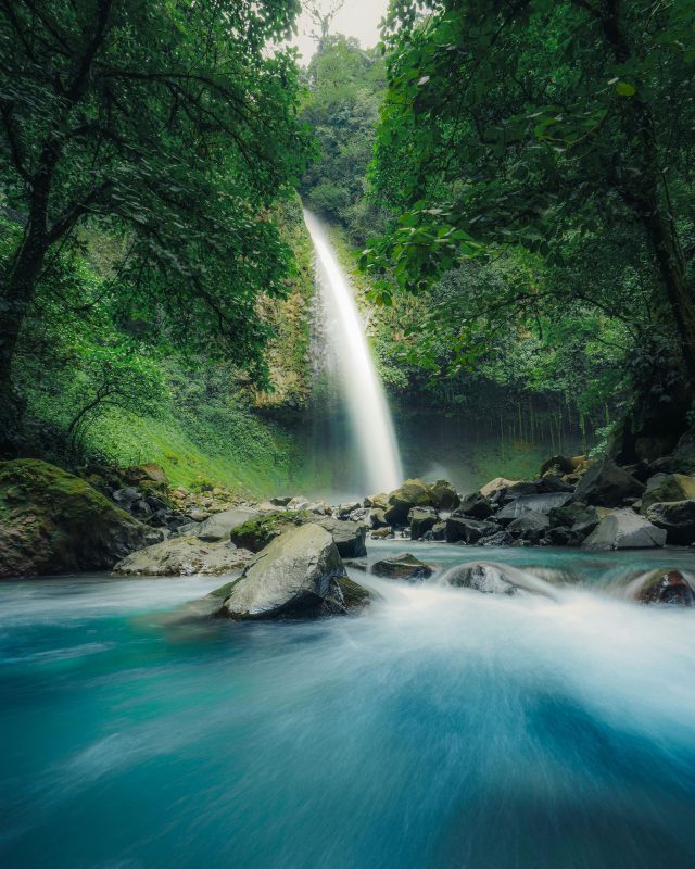 Water fall in the jungle of Costa Rica